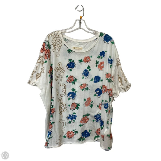 Top Short Sleeve By We The Free In Floral Print, Size: L