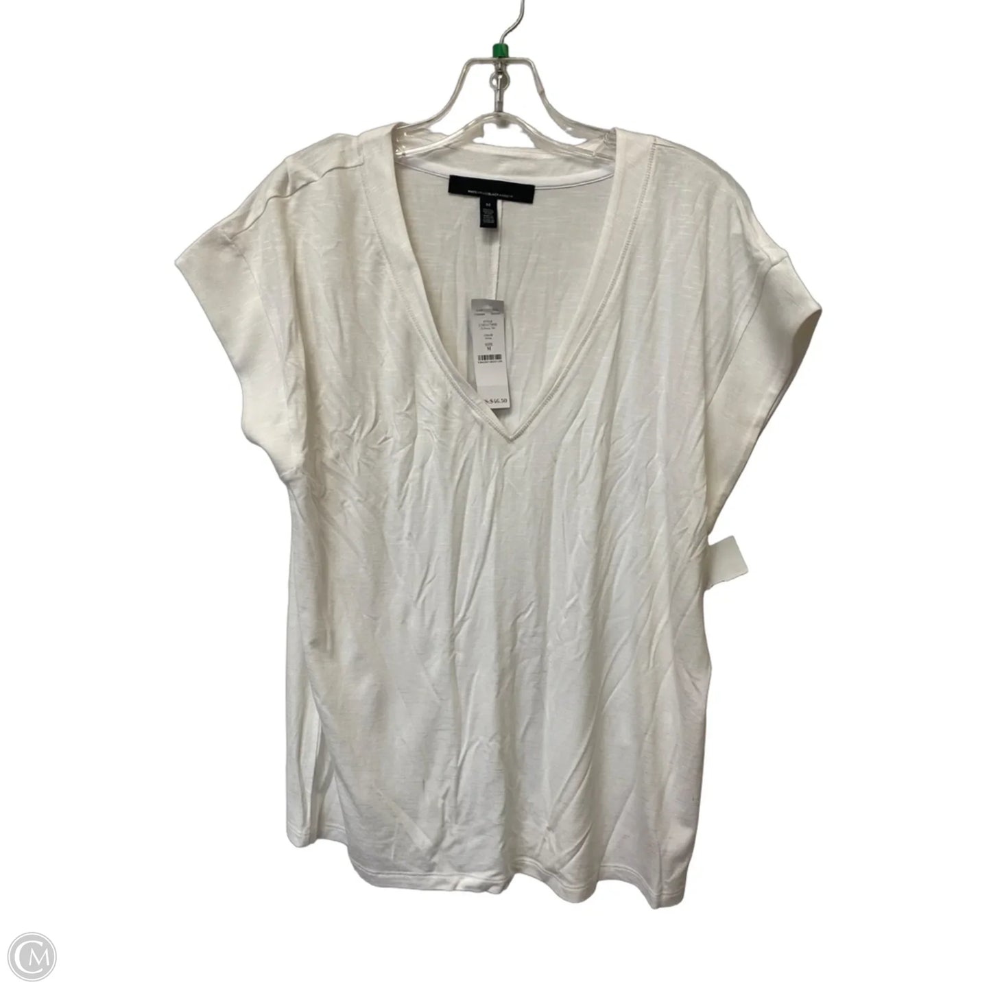 Top Short Sleeve By White House Black Market In White, Size: M