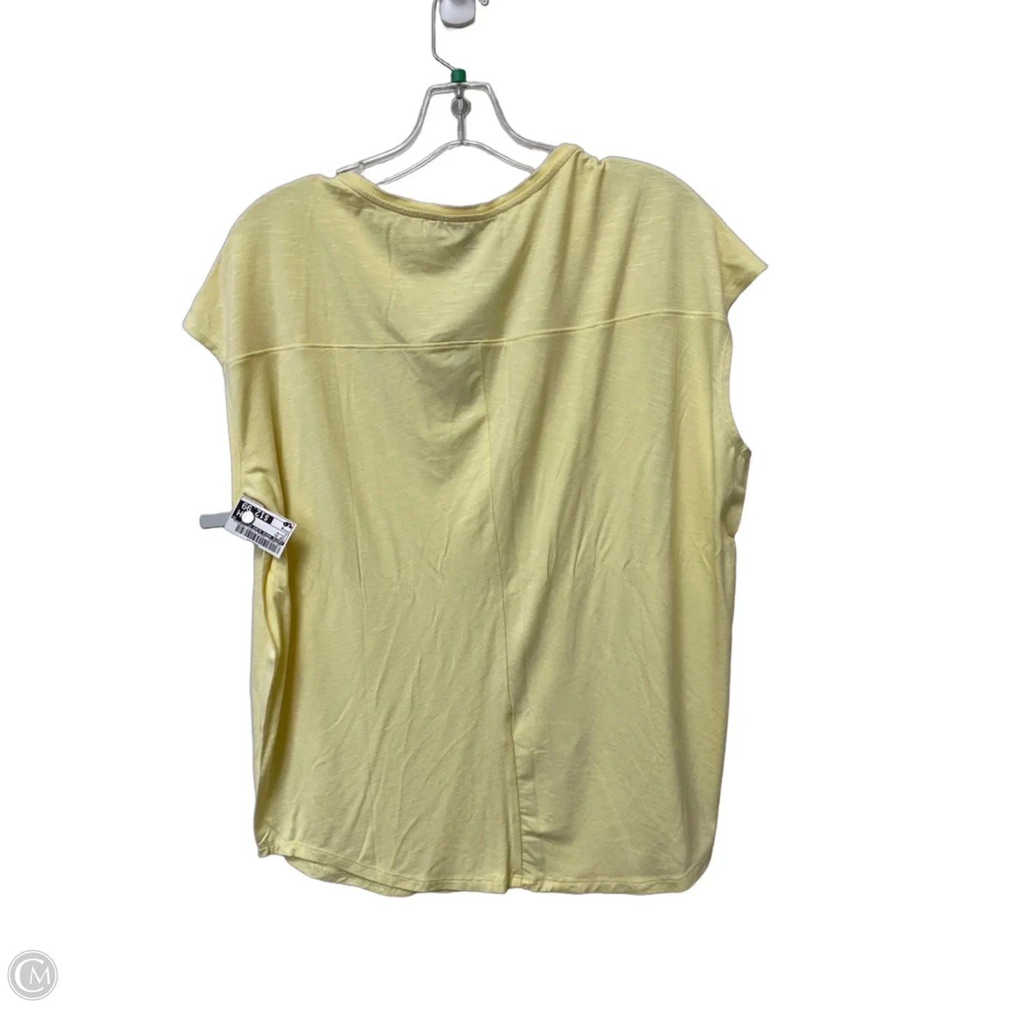 Top Short Sleeve By White House Black Market In Yellow, Size: M