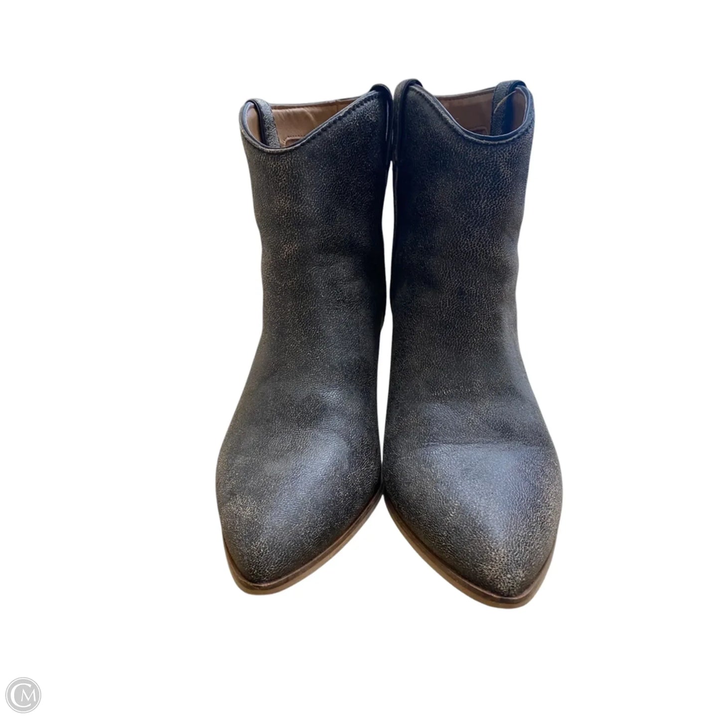 Boots Ankle Heels By Frye And Co In Grey, Size: 6.5