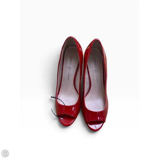 Shoes Heels Kitten By Chinese Laundry In Red, Size: 8.5