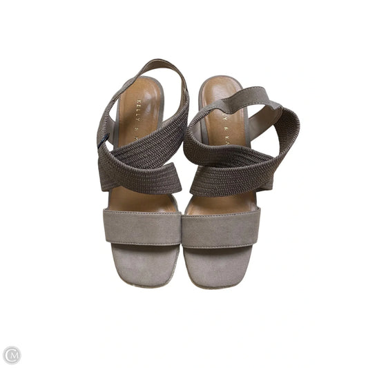 Shoes Heels Block By Kelly And Katie In Grey, Size: 7
