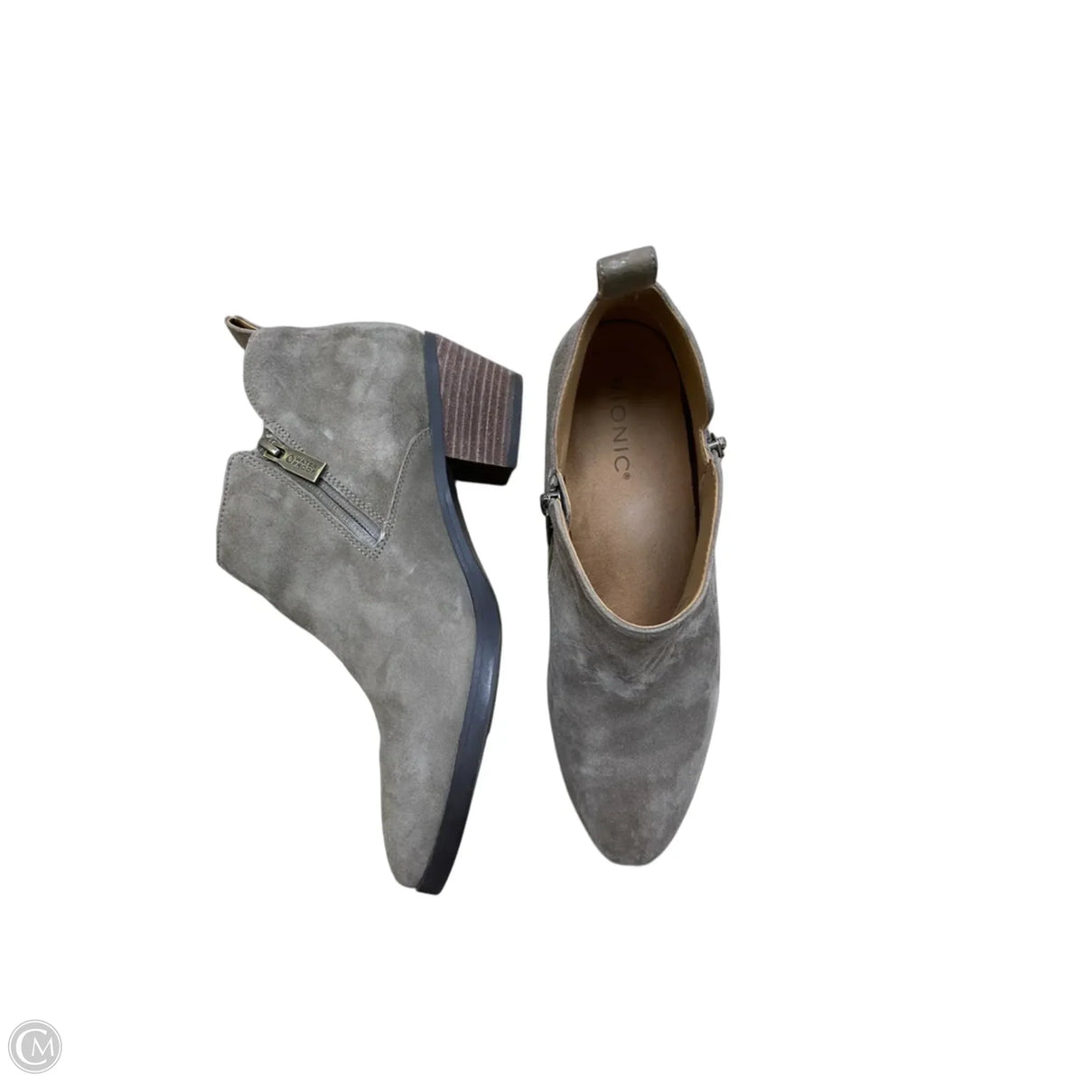 Shoes Heels Block By Vionic In Grey, Size: 10