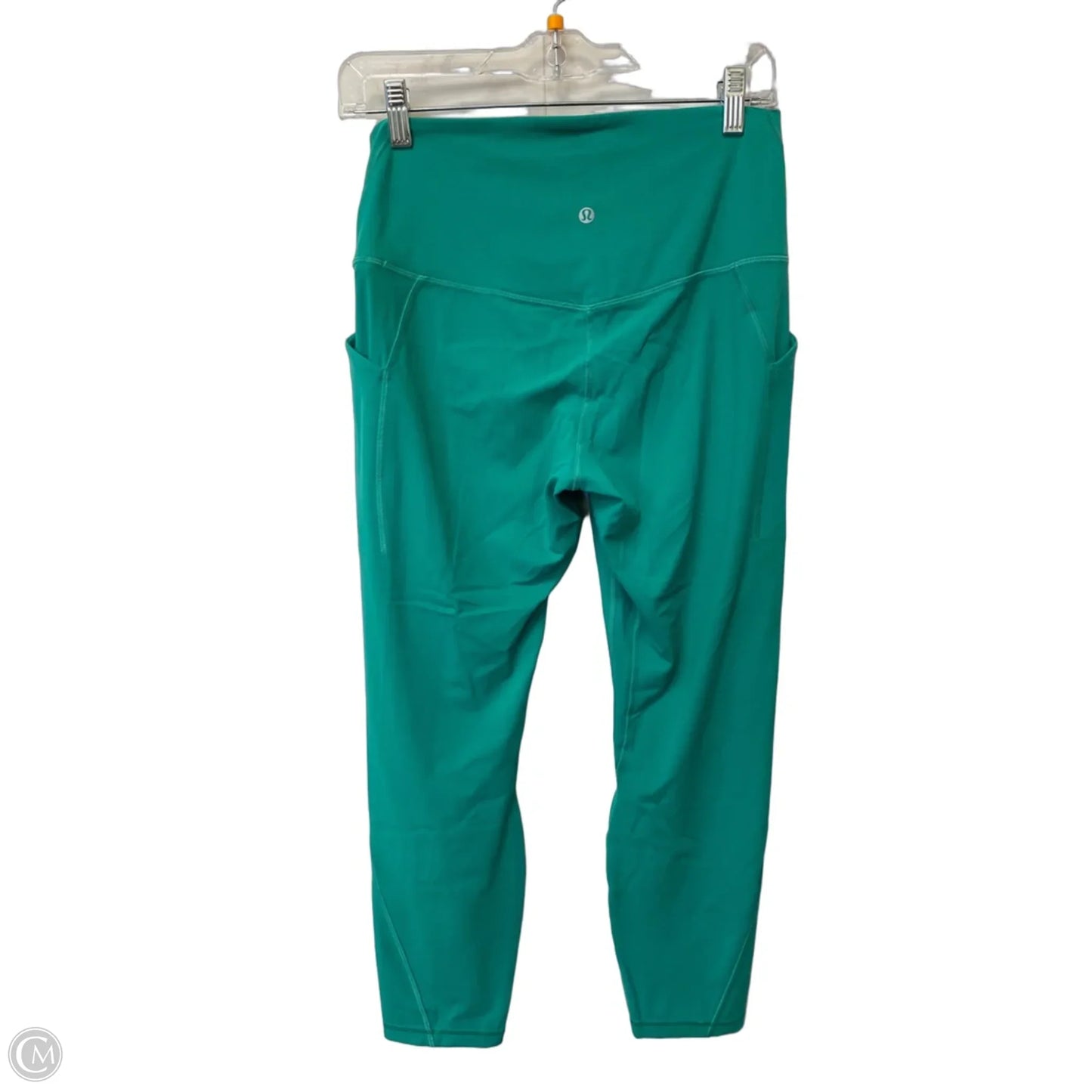 Athletic Leggings By Lululemon In Green, Size: 10