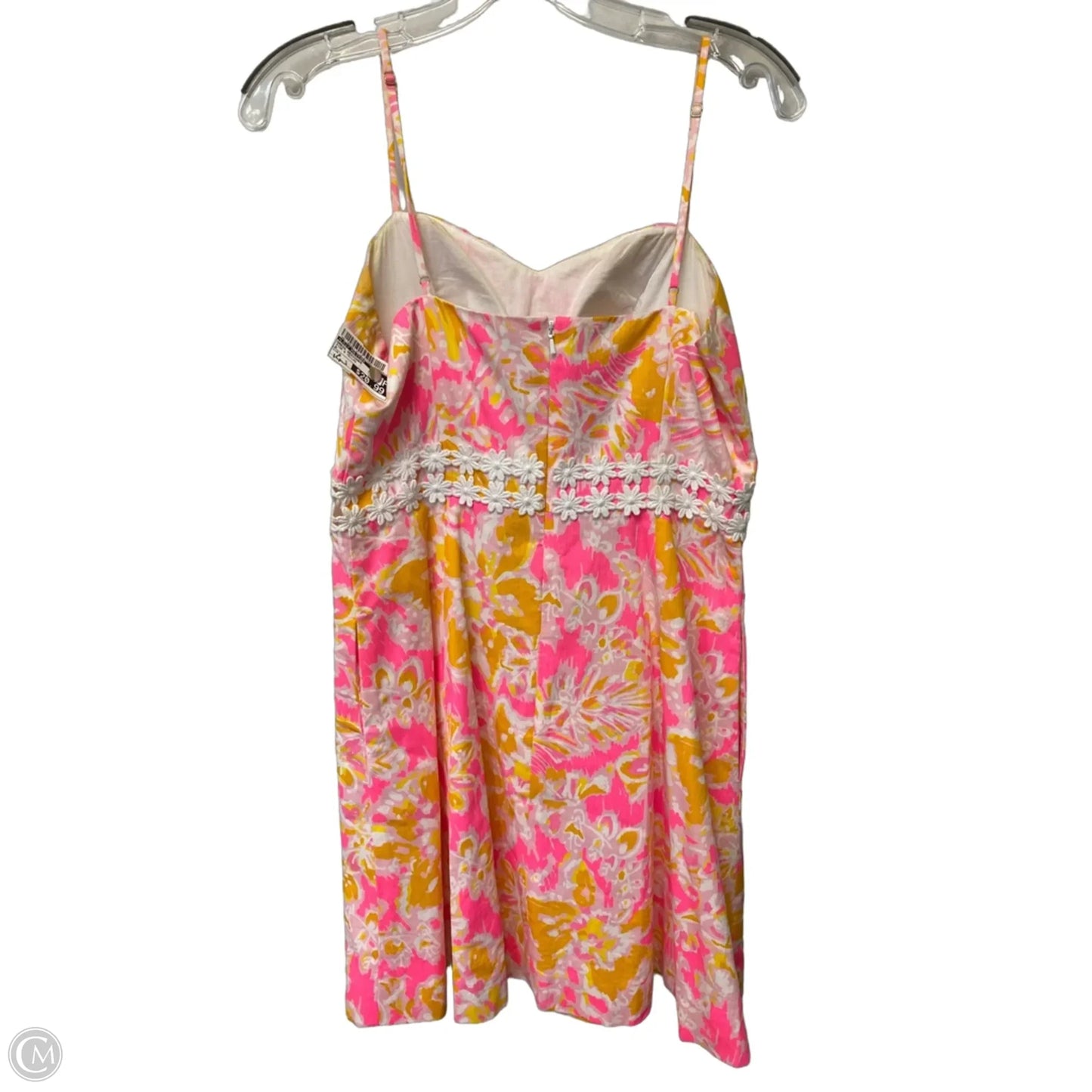 Dress Designer By Lilly Pulitzer In Pink & Yellow, Size: 8