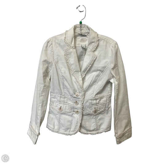 Jacket Shirt By White House Black Market In White, Size: 6