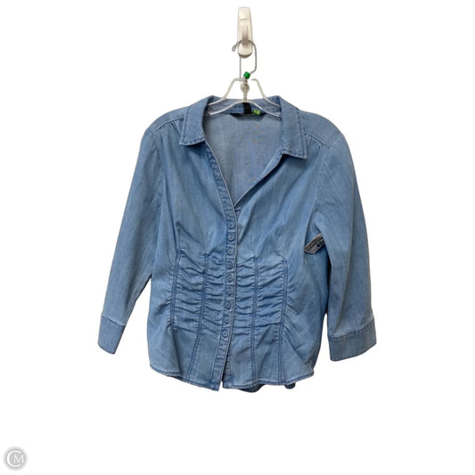 Jacket Denim By White House Black Market In Blue Denim, Size: 10