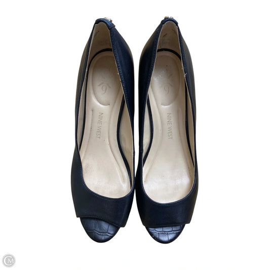 Shoes Heels Block By Nine West In Black, Size: 7