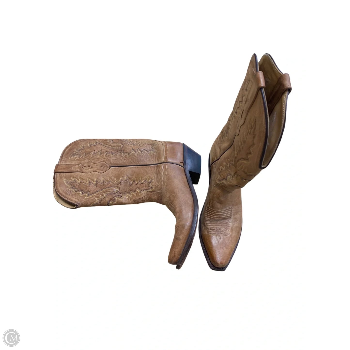 Boots Western By Old West In Brown, Size: