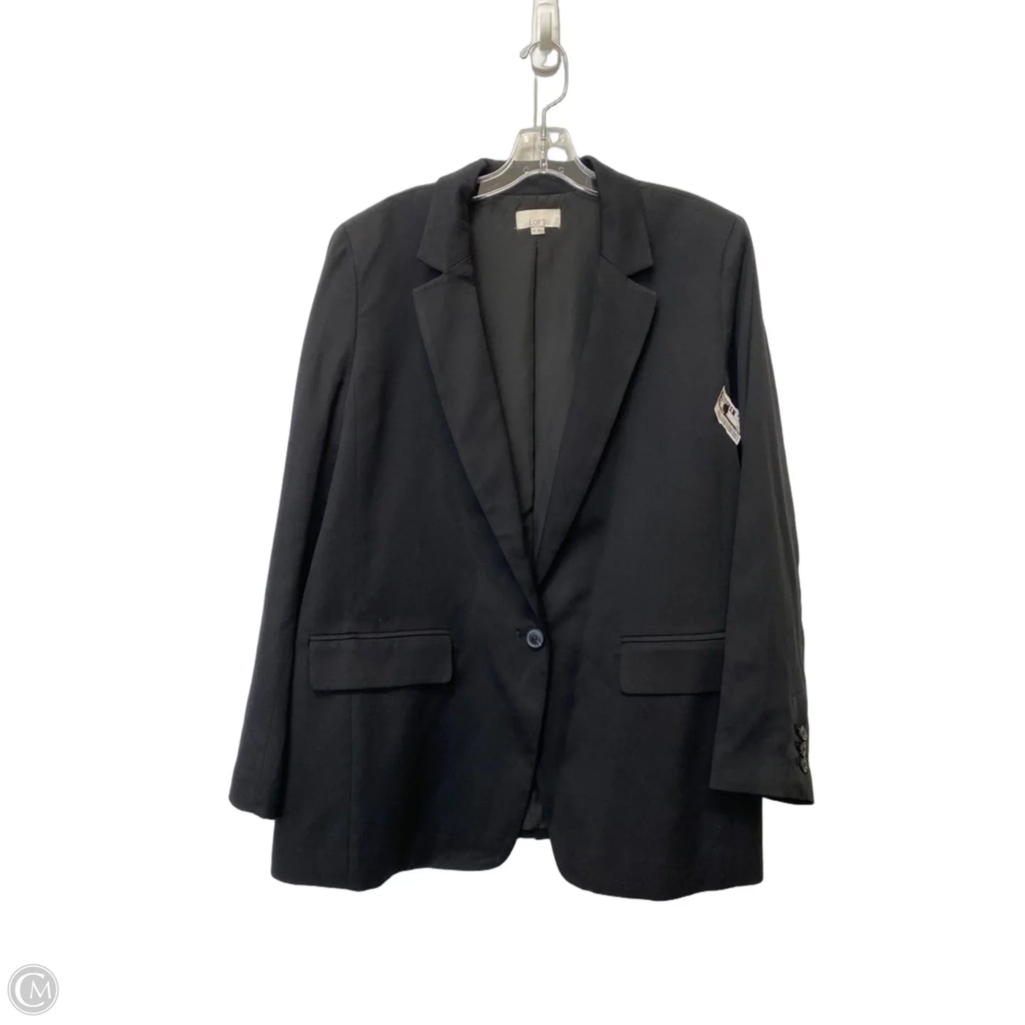 Blazer By Loft In Black, Size: 14