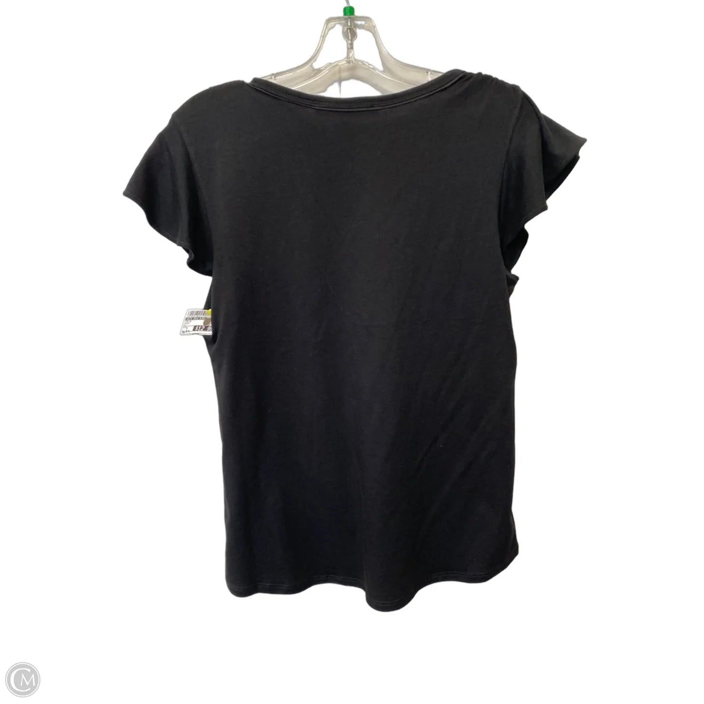 Top Short Sleeve By White House Black Market In Black, Size: S
