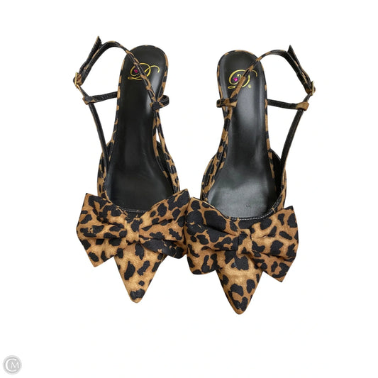 Shoes Heels Kitten By Clothes Mentor In Animal Print, Size: 9