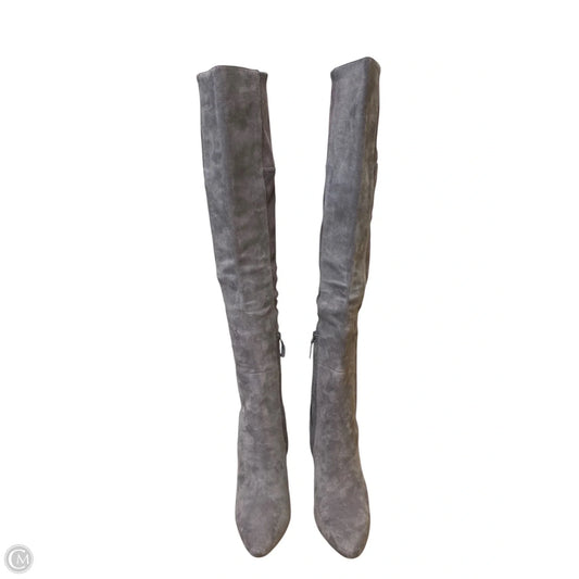 Boots Knee Heels By Cole-haan In Grey, Size: 8.5