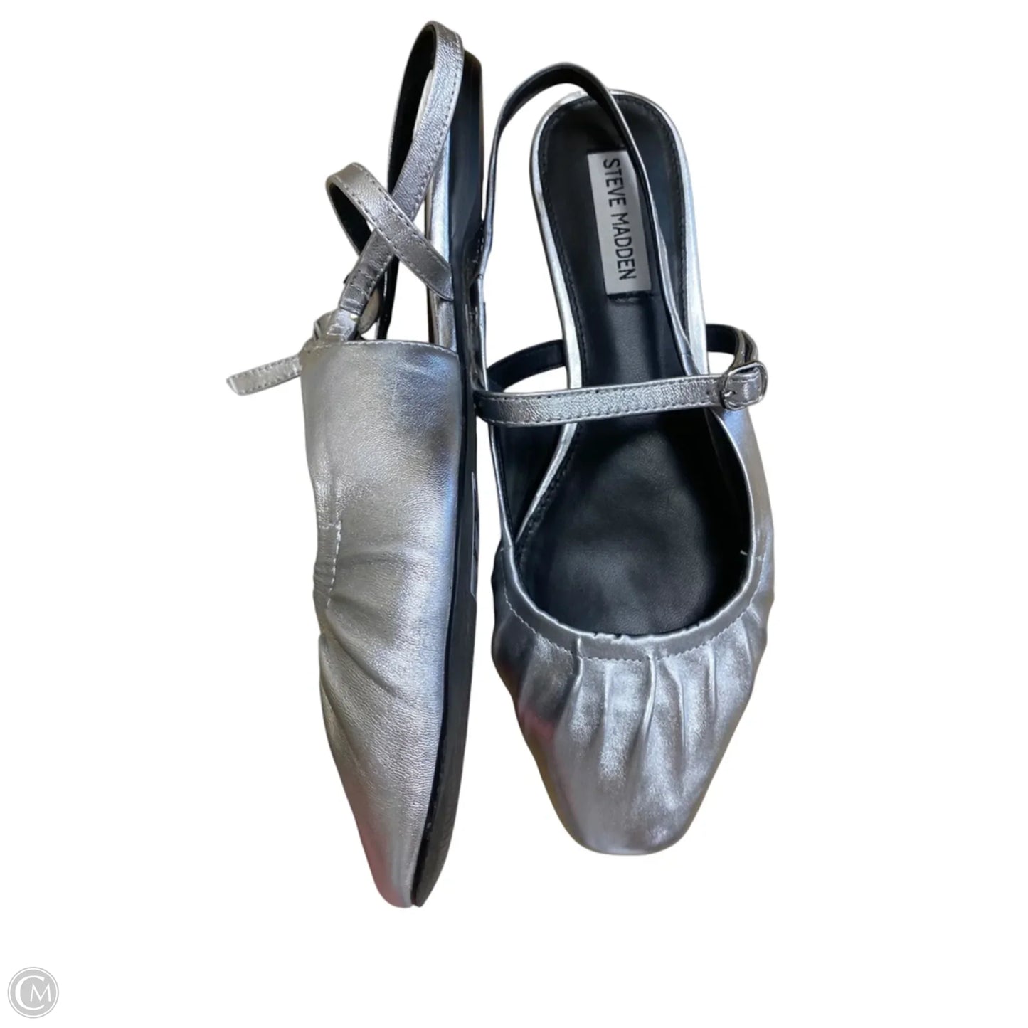 Shoes Flats By Steve Madden In Silver, Size: 8.5