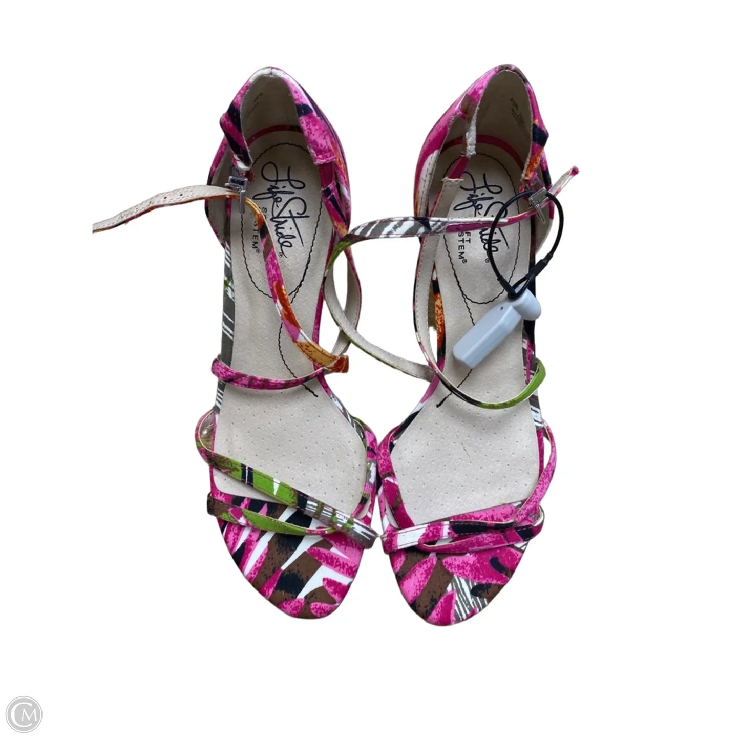 Shoes Heels Kitten By Life Stride In Floral Print, Size: 7.5