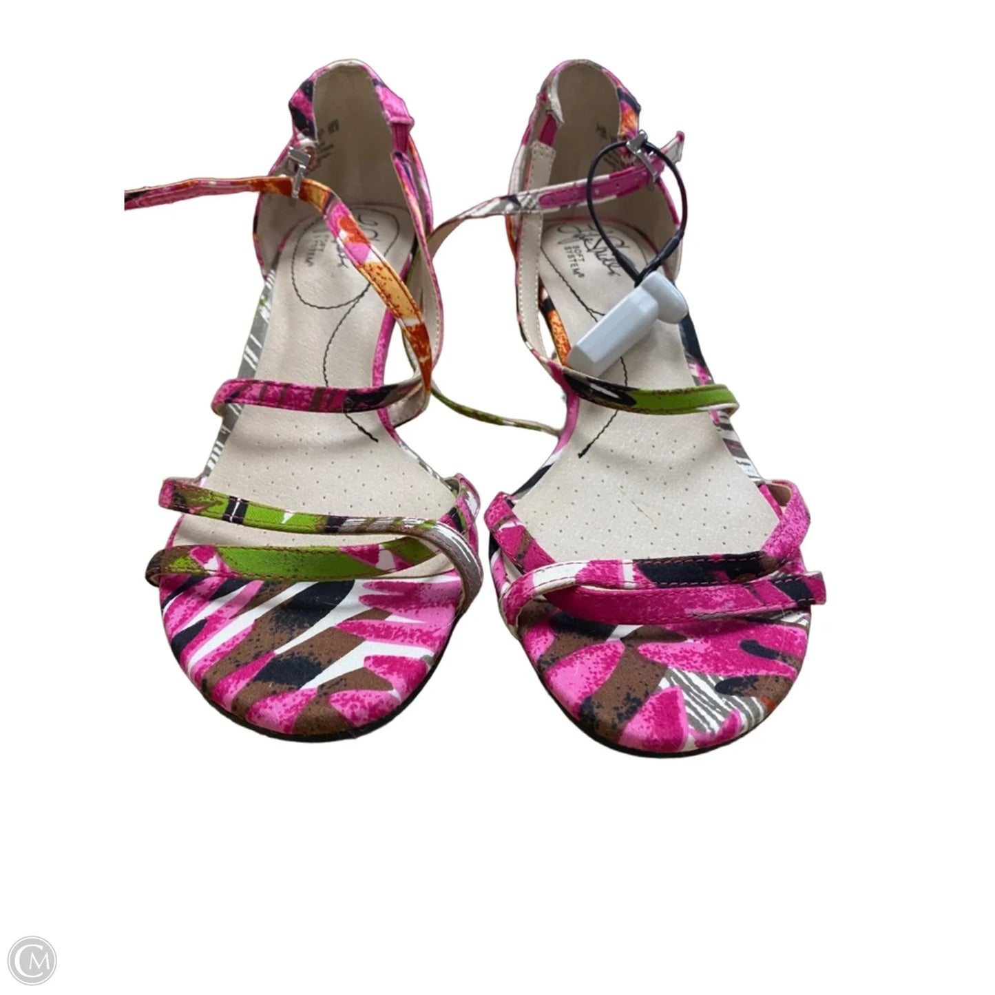 Shoes Heels Kitten By Life Stride In Floral Print, Size: 7.5