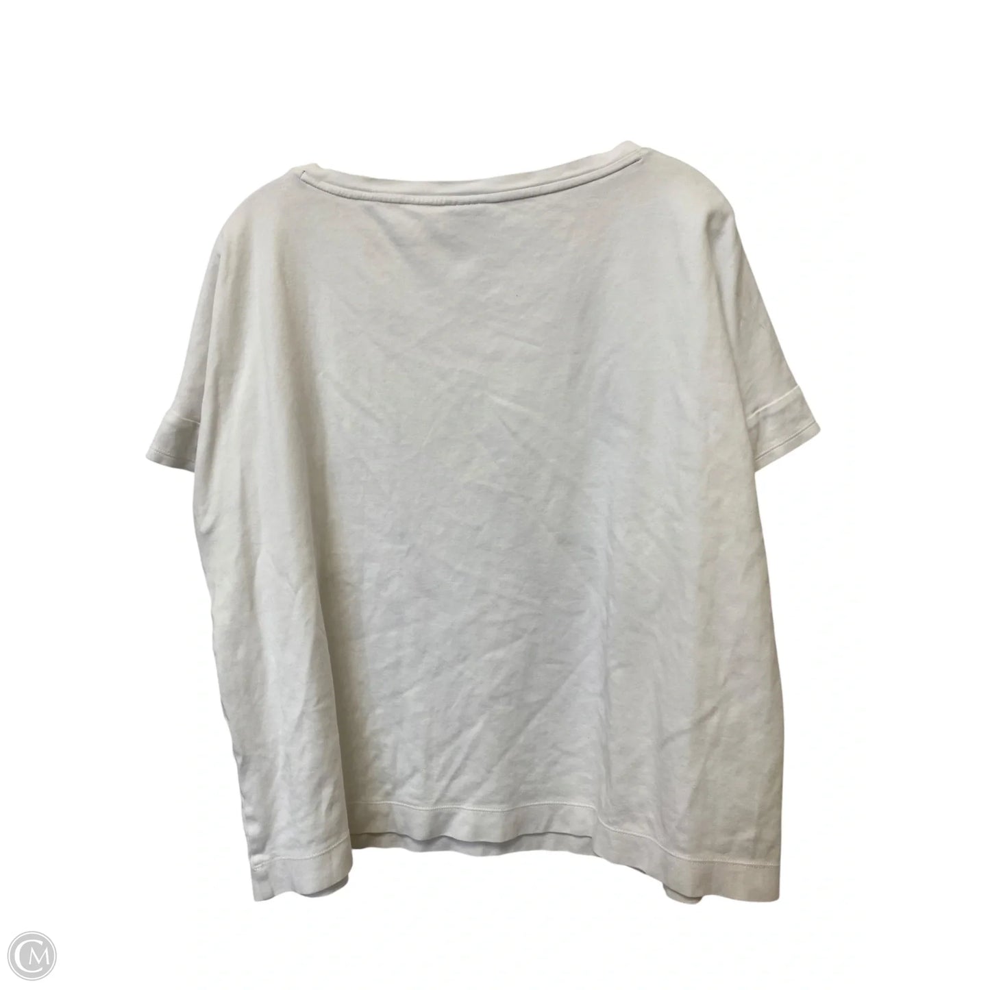 Top Short Sleeve By Chicos In White, Size: 16