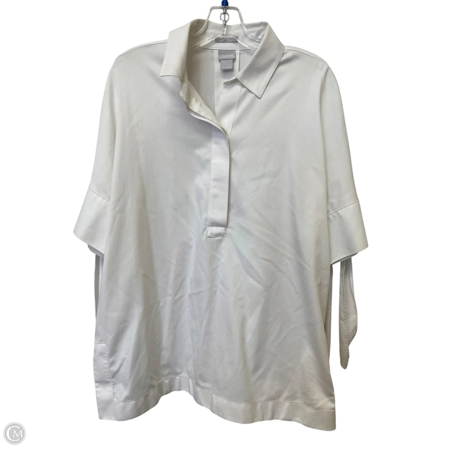 Top Short Sleeve By Chicos In White, Size: 2