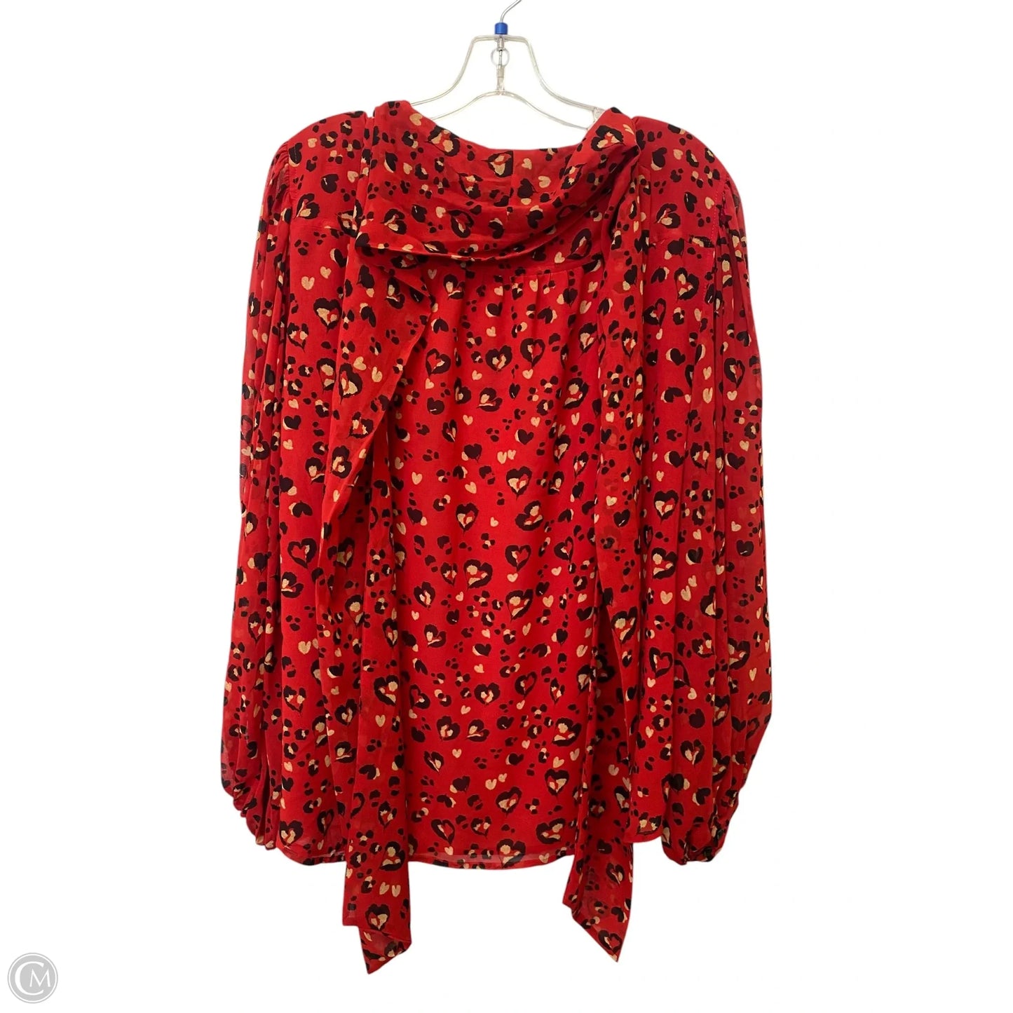 Top Long Sleeve By Chicos In Red, Size: 16