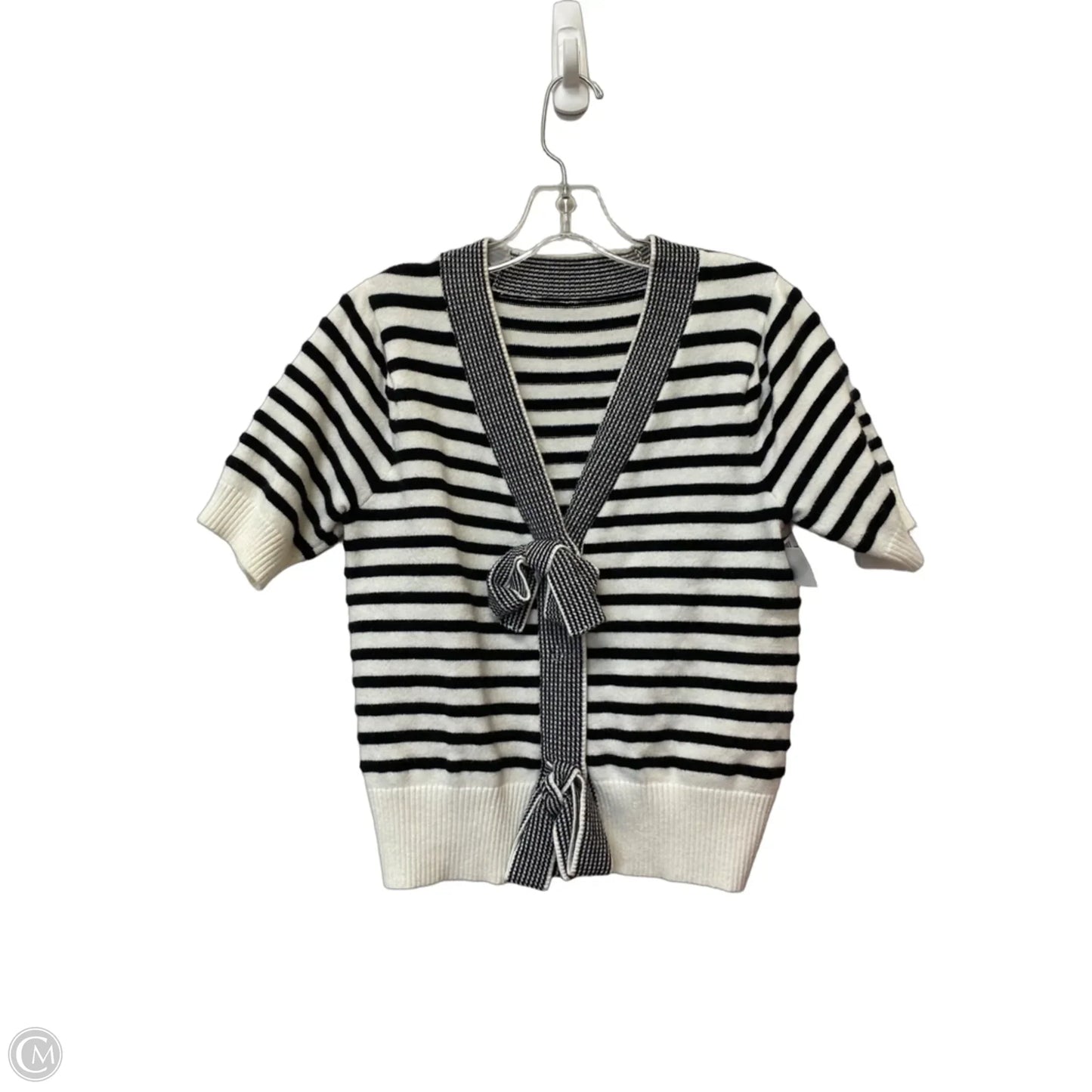 Top Short Sleeve By Cmb In Striped Pattern, Size: S