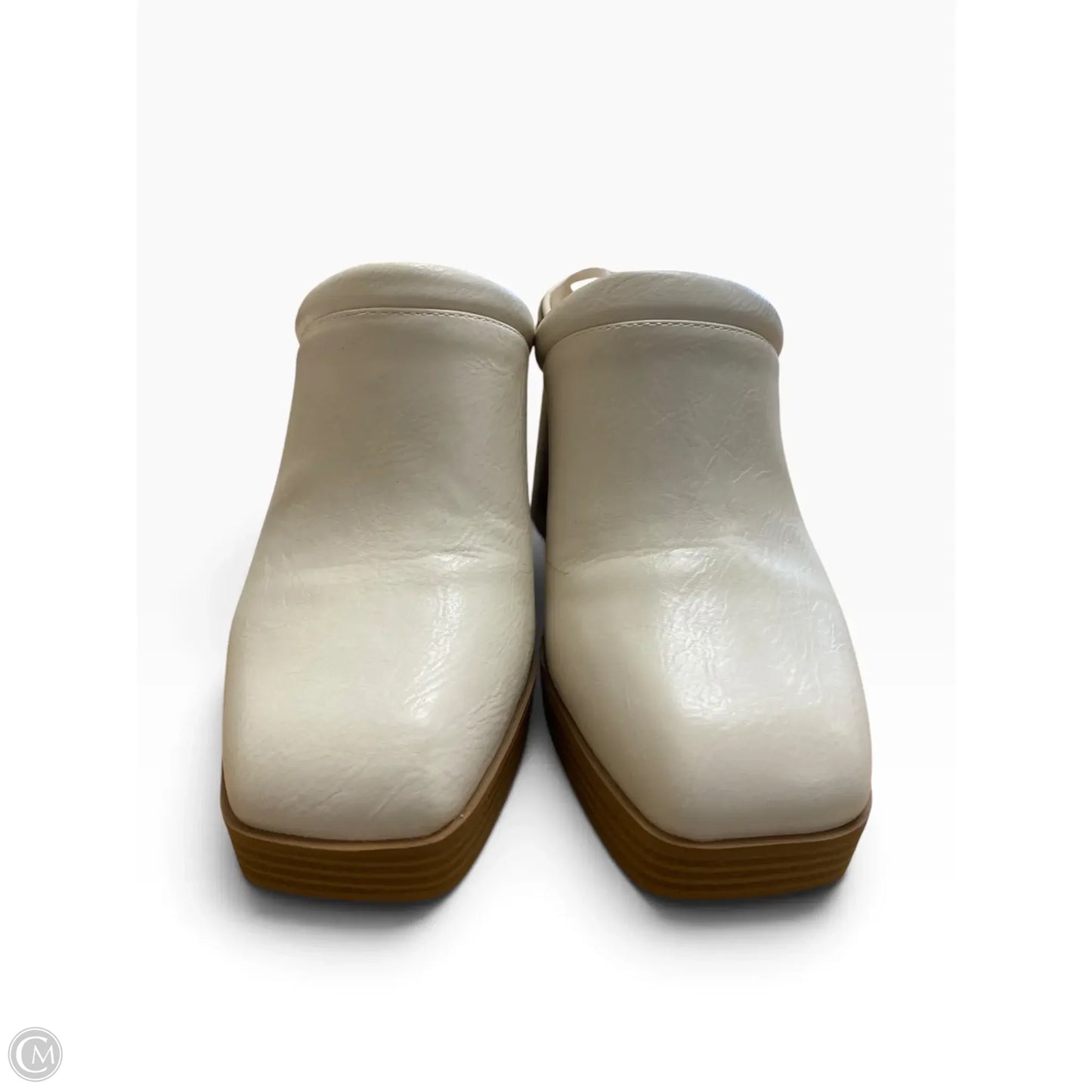 Shoes Heels Block By Crown And Ivy In Cream, Size: 7.5