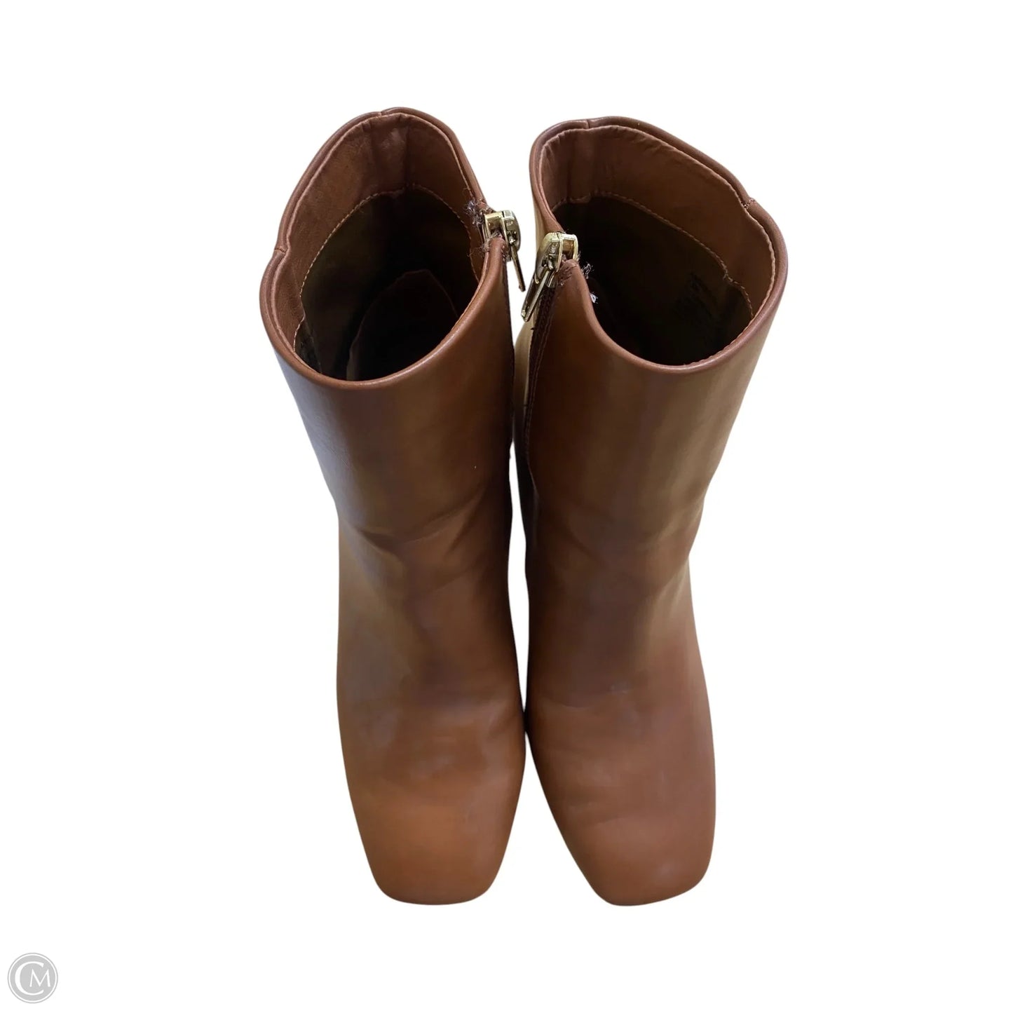Boots Ankle Heels By Madden Girl In Brown, Size: 7.5