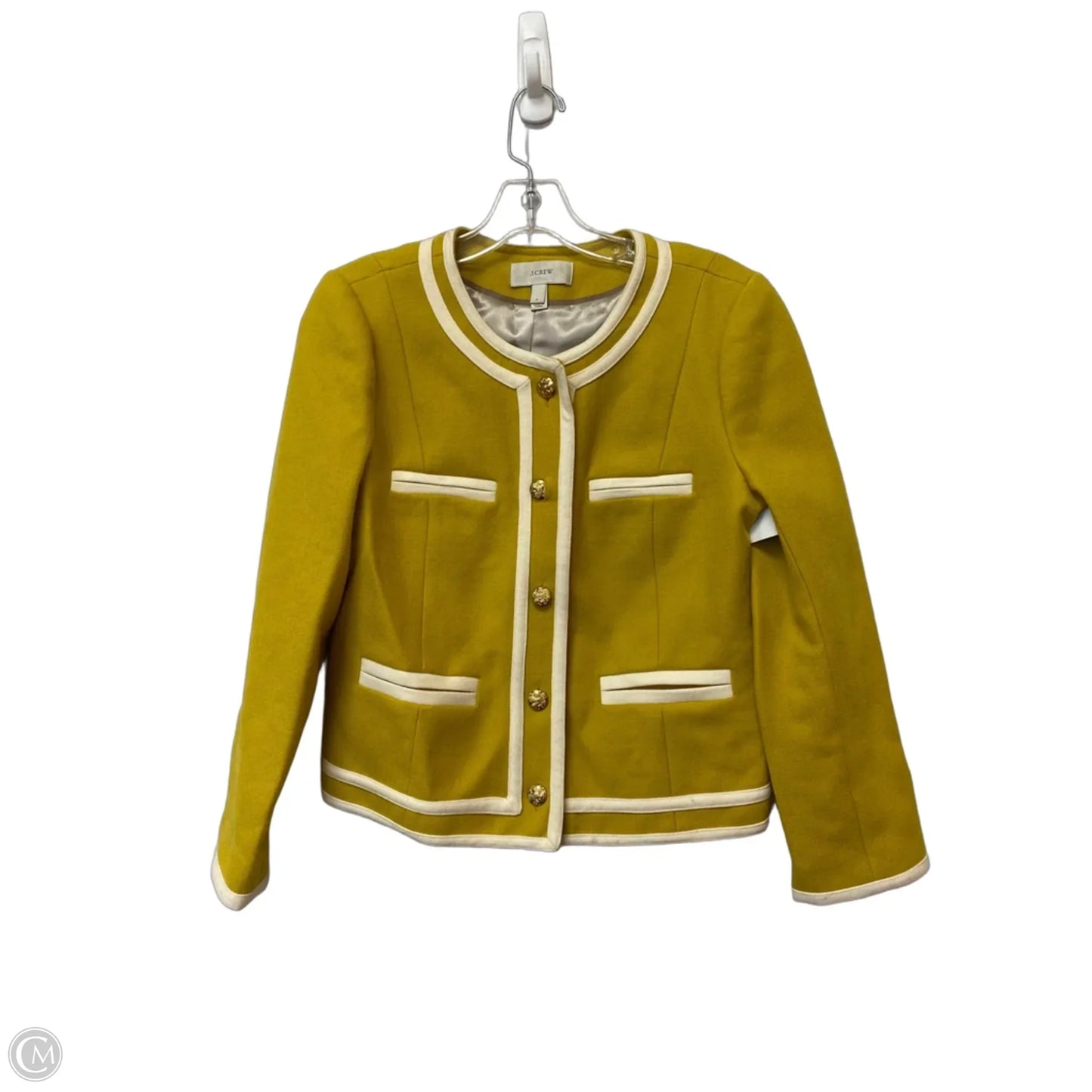 Blazer By J. Crew In Yellow, Size: 6