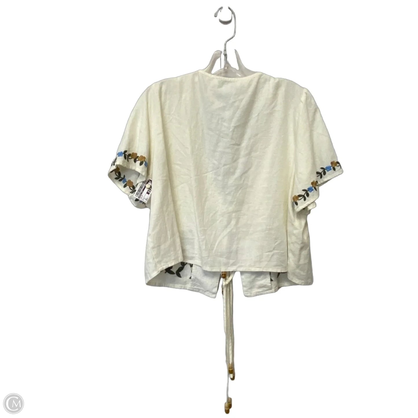 Top Short Sleeve By Rachel Zoe In White, Size: L