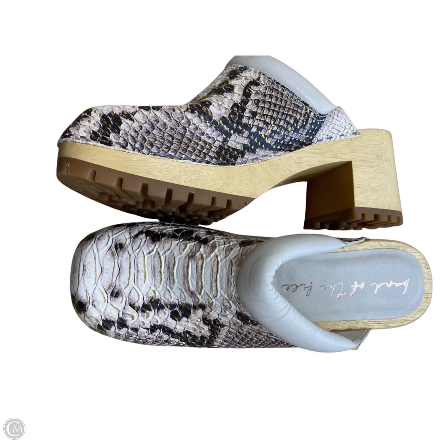 Shoes Heels Block By Clothes Mentor In Animal Print, Size: 8