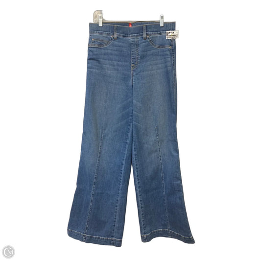 Jeans Wide Leg By Spanx In Blue Denim, Size: L