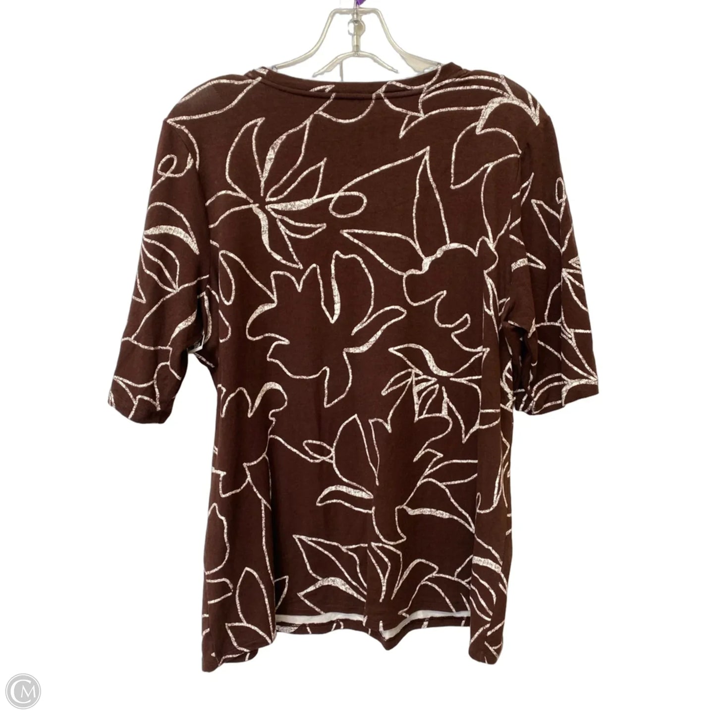 Top Short Sleeve By Chicos In Brown, Size: 2