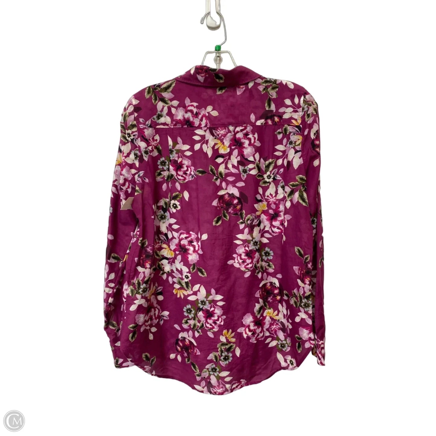 Top Long Sleeve By White House Black Market In Purple, Size: 4