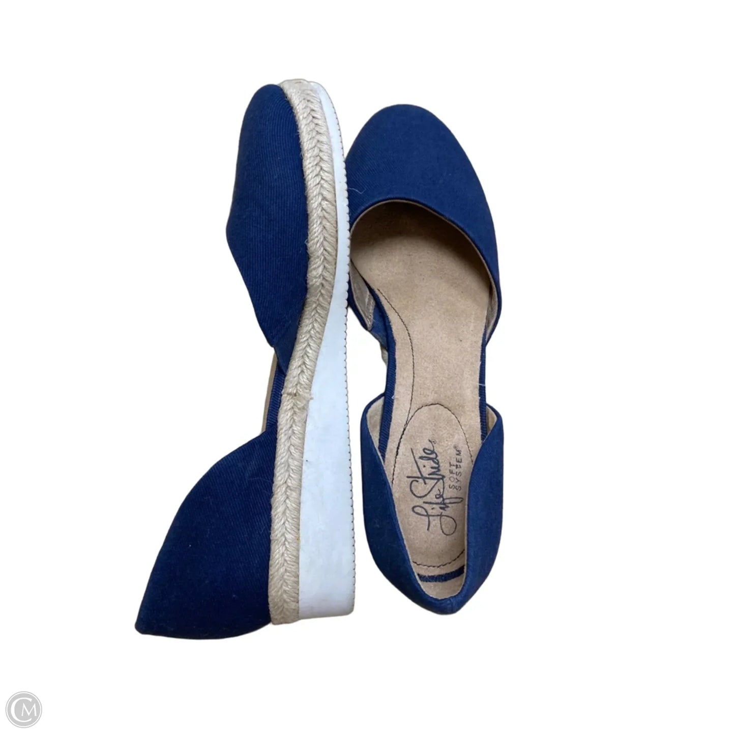 Shoes Heels Wedge By Life Stride In Navy, Size: 8.5
