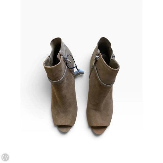 Boots Ankle Heels By Marc Fisher In Tan, Size: 8.5