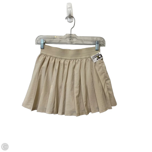 Athletic Skirt By Buffbunny In Cream, Size: S