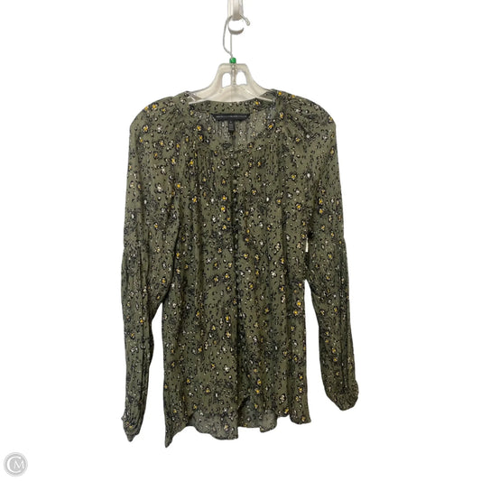 Top Long Sleeve By White House Black Market In Green, Size: S