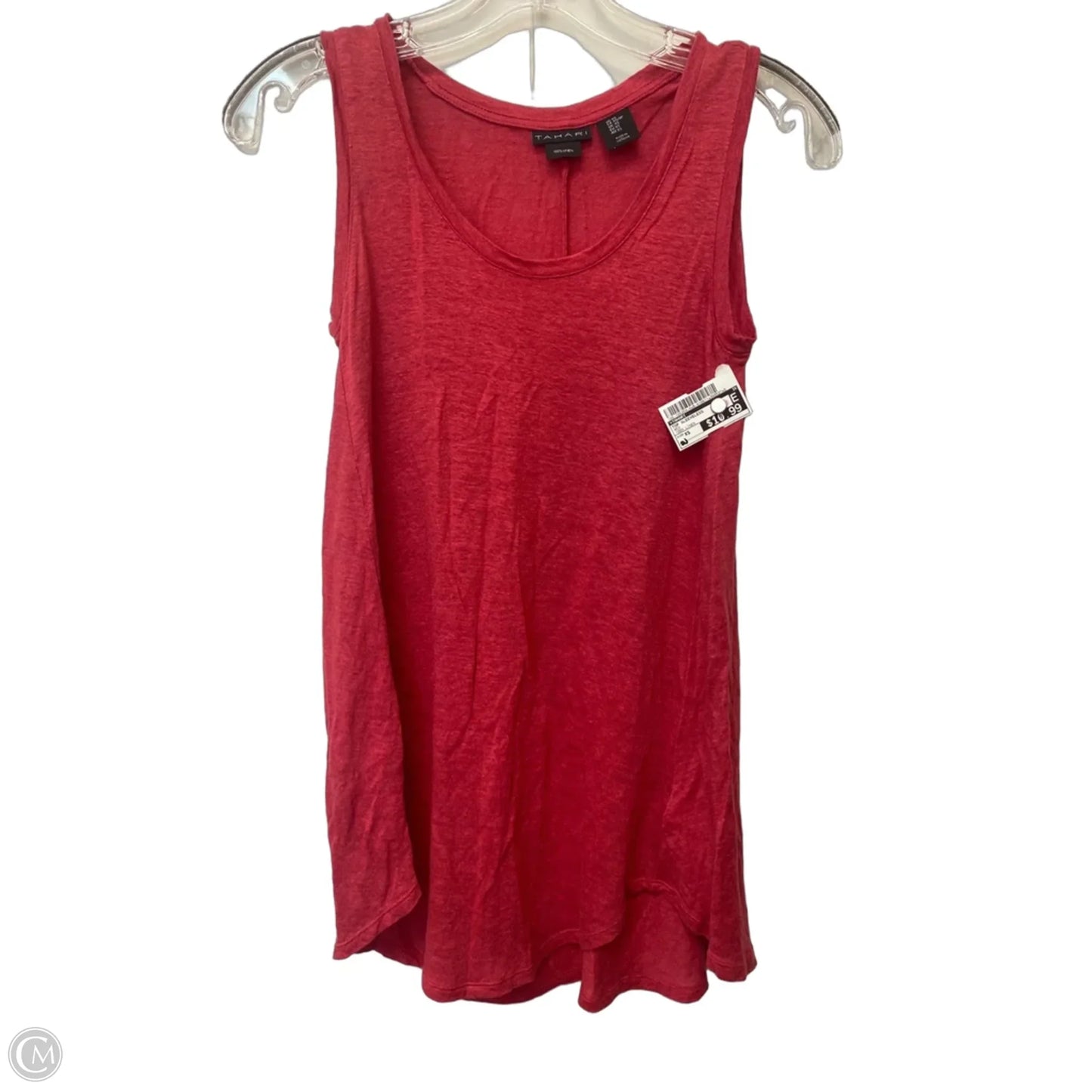 Top Sleeveless By Tahari In Red, Size: Xs