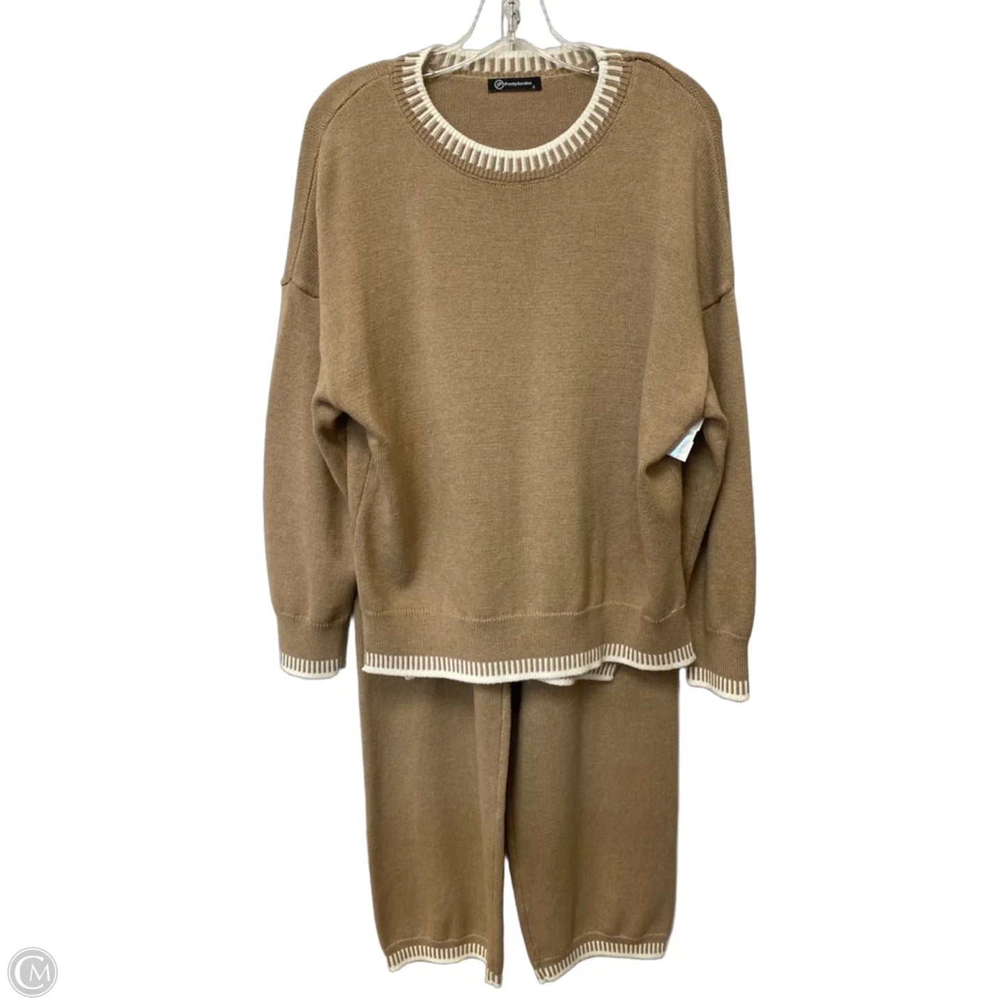 Pants Set 2pc By Prettygarden In Brown, Size: S