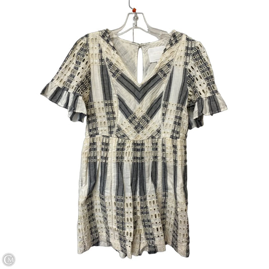 Dress Casual Short By Anthropologie In Grey & White, Size: 8