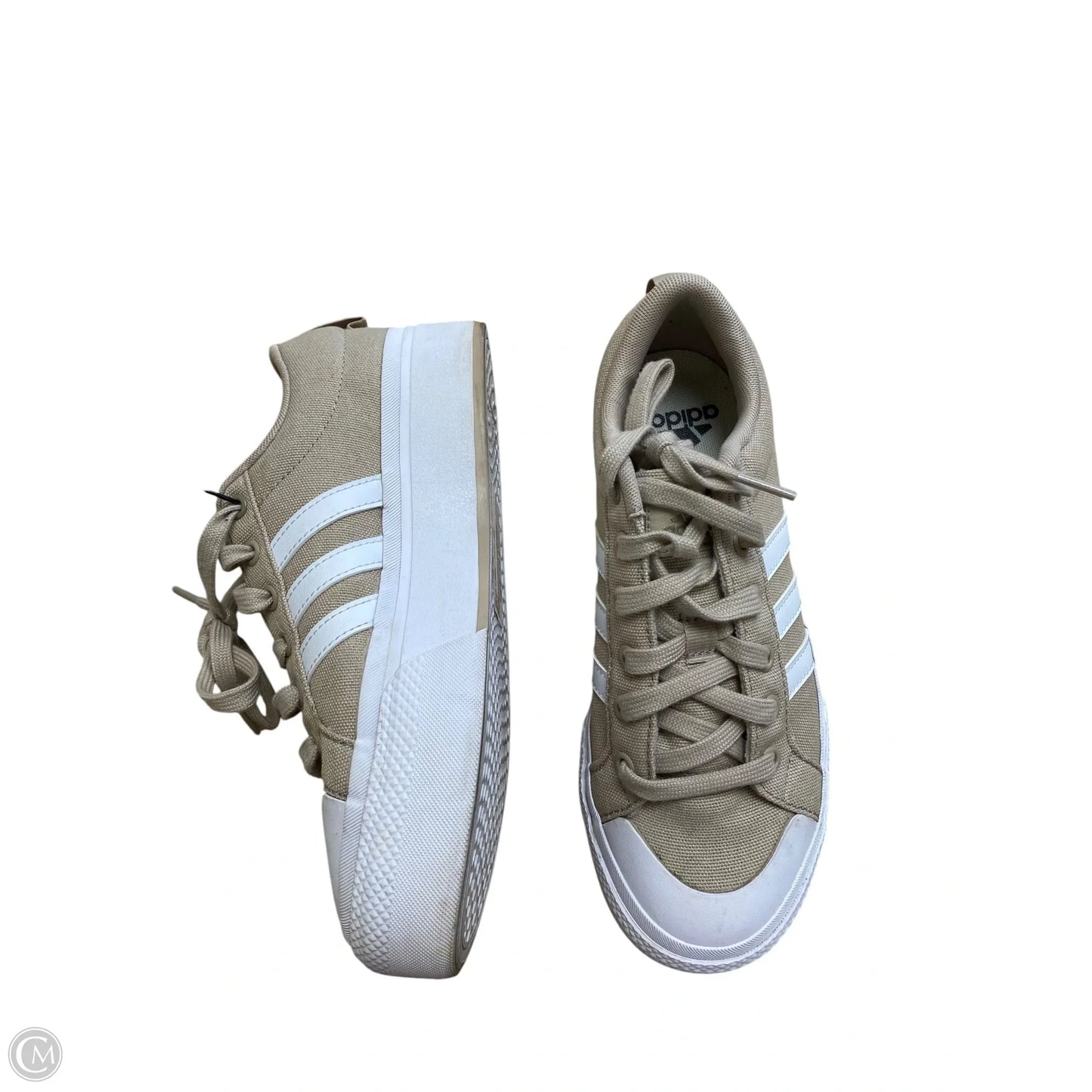 Shoes Sneakers By Adidas In Tan, Size: 7