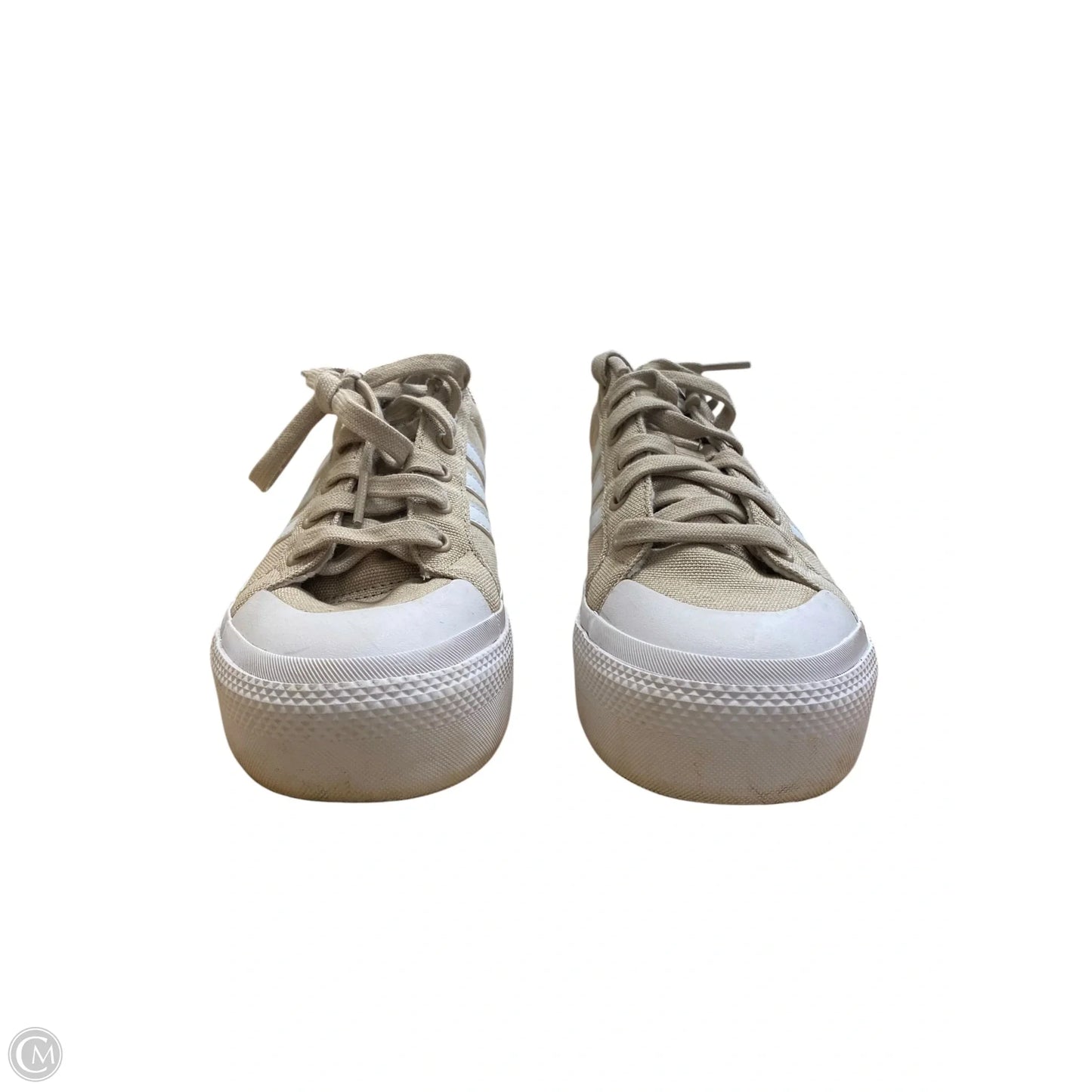 Shoes Sneakers By Adidas In Tan, Size: 7