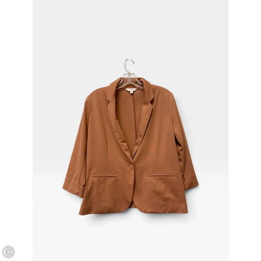 Blazer By Clothes Mentor In Orange, Size: L