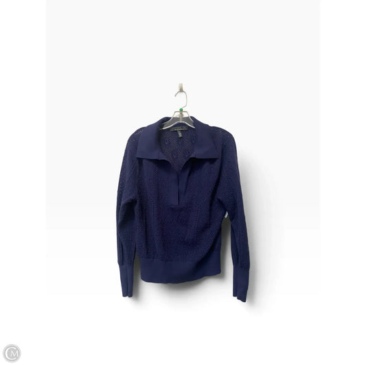 Top Long Sleeve By White House Black Market In Blue, Size: M