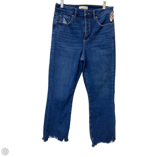 Jeans Straight By Loft In Blue Denim, Size: 10