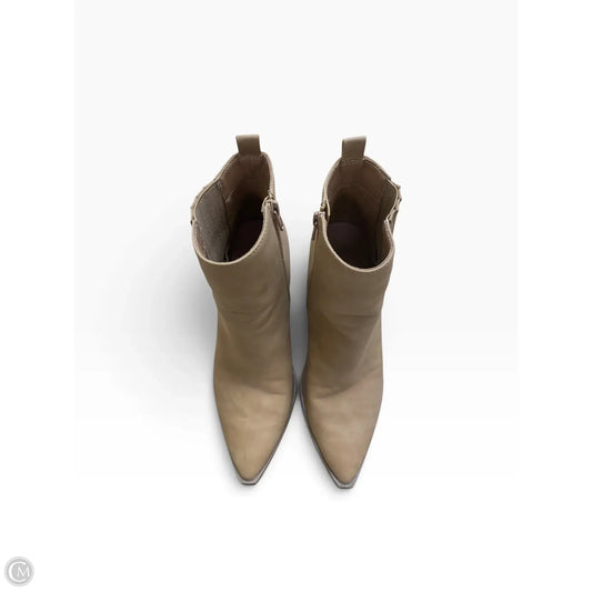 Boots Ankle Heels By Universal Thread In Tan, Size: 9.5