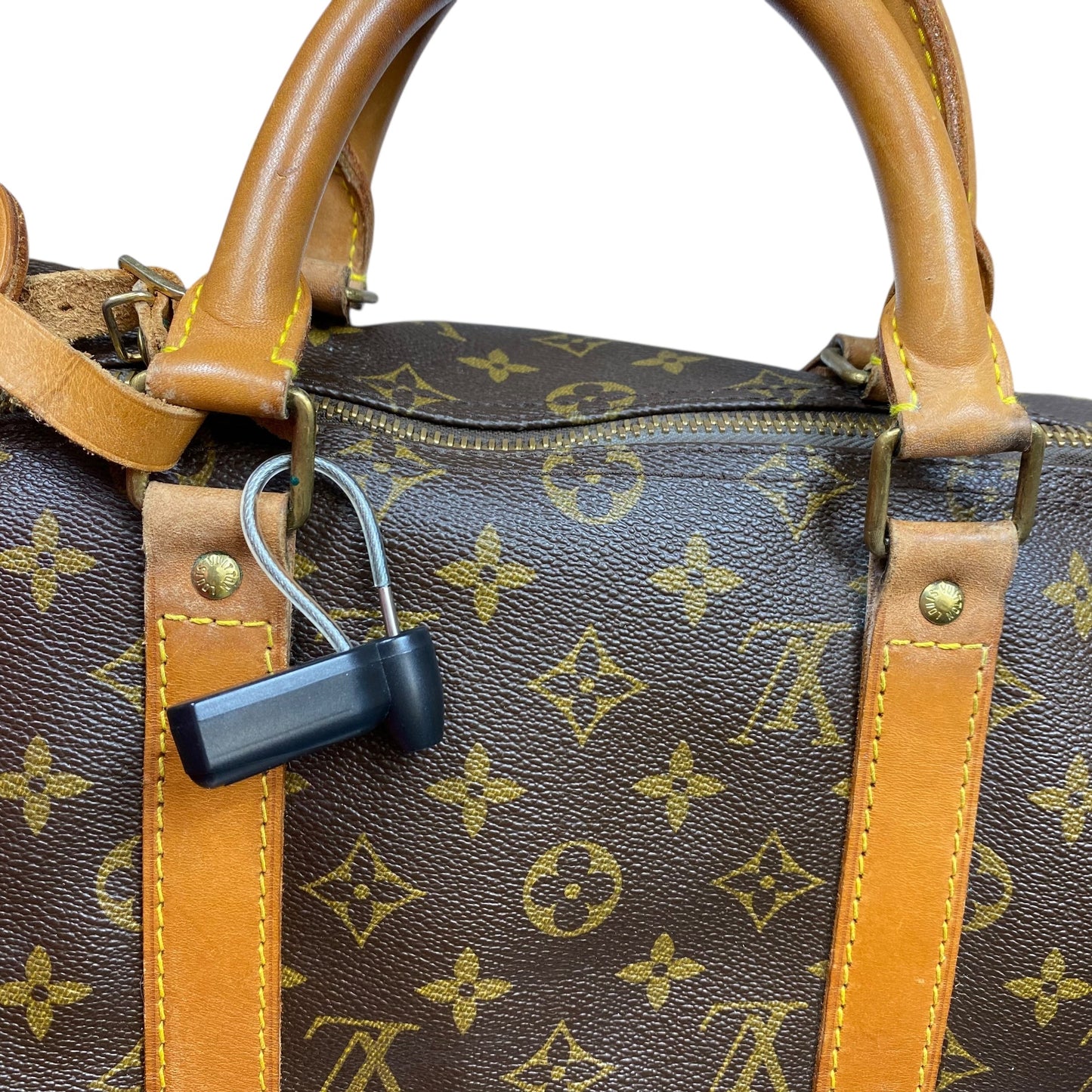 Duffle And Weekender Luxury Designer By Louis Vuitton In Brown, Size:Medium