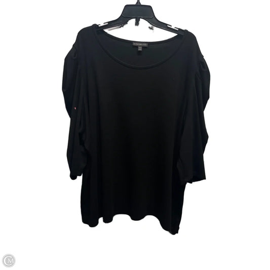 Top 3/4 Sleeve By Lane Bryant In Black, Size: 3x