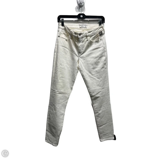 Jeans Skinny By Abercrombie And Fitch In White, Size: 4