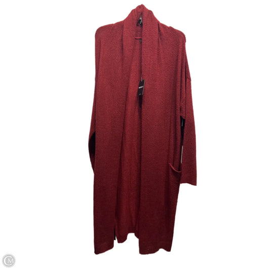 Sweater Cardigan By Forever 21 In Red, Size: L