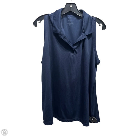 Athletic Tank Top By Nike Apparel In Navy, Size: Xl